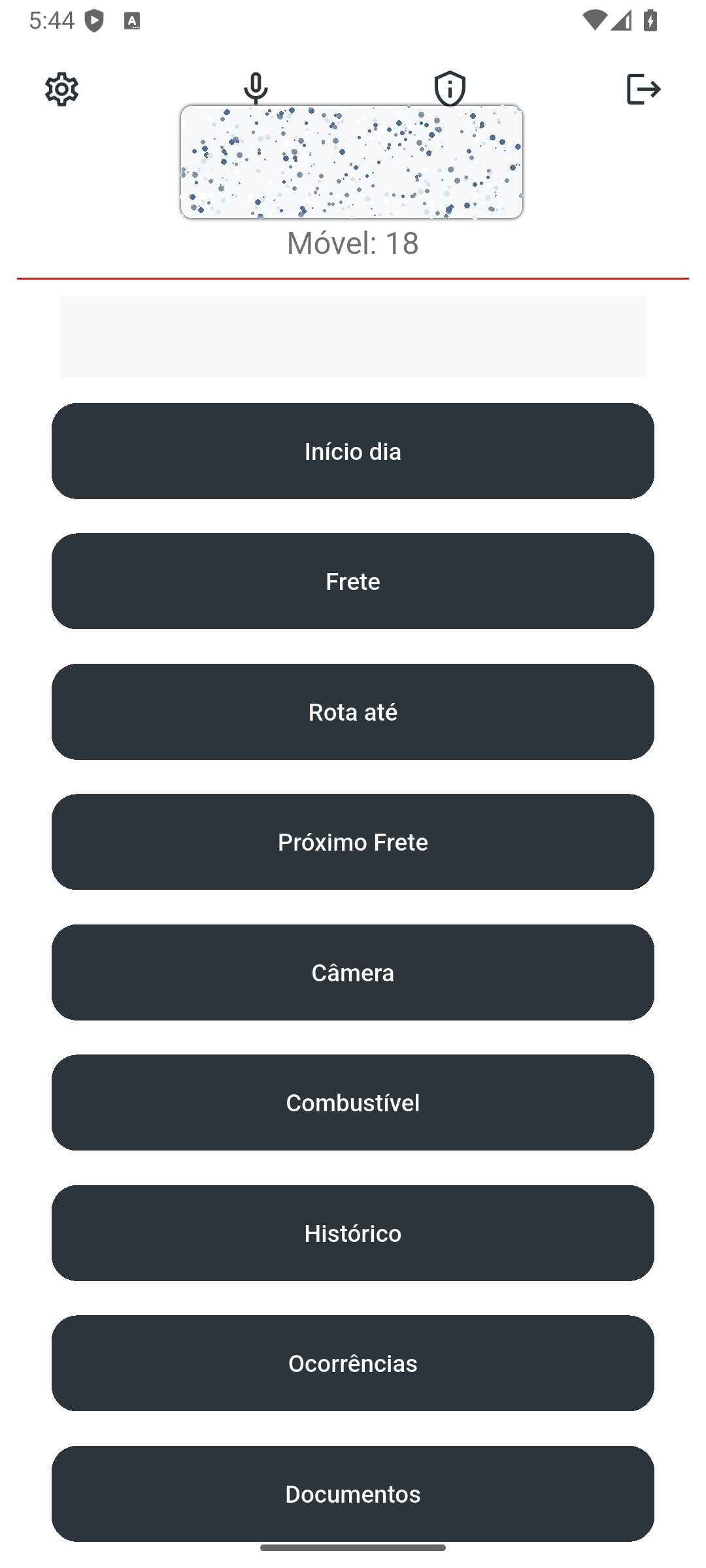 Aplicação Pro4Win para motoristas no telefone